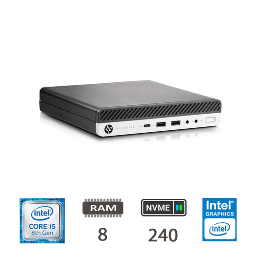 PCRIGENERA HP REGLOO 600 G4 DM I5-8400T 8GB NVME240 W10P 2Y [005106PCR-EU]