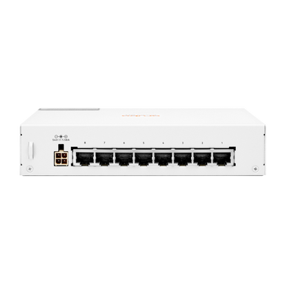 Aruba Instant On 1430 8G Class4 PoE 64W Non gestito L2 Gigabit Ethernet (10/100/1000) Supporto Power over Ethernet (PoE) Bianco [R8R46A#ABB]