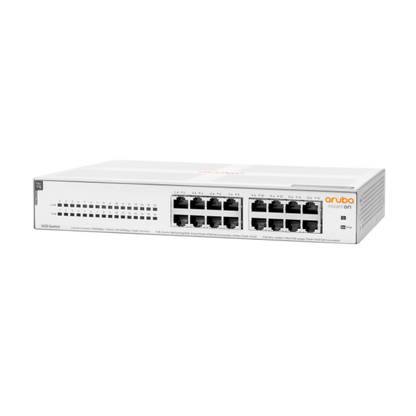 Aruba Instant On 1430 16G Class4 PoE 124W Gigabit Ethernet L2 no administrado (10/100/1000) Compatible con alimentación a través de Ethernet (PoE) 1U Blanco [R8R48A#ABB]