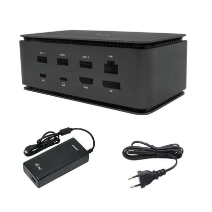 i-tec Metal USB4 Docking station Dual 4K HDMI DP with Power Delivery 80 W + Universal Charger 100 W [USB4DUALDOCK100W]