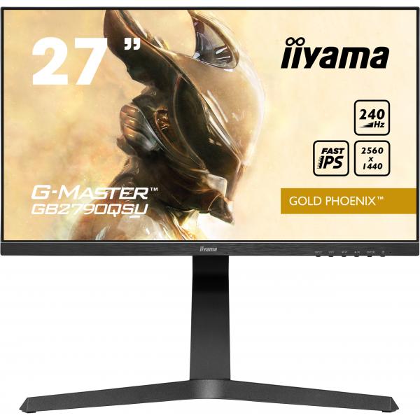iiyama G-MASTER GB2790QSU-B1 PC Monitor 68.6 cm (27") 2560 x 1440 pixels Wide Quad HD LED Black [GB2790QSU-B1] 