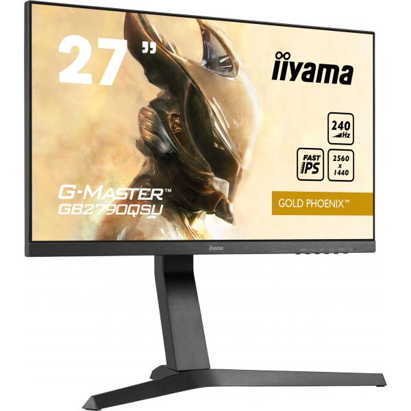 iiyama G-MASTER GB2790QSU-B1 PC Monitor 68.6 cm (27") 2560 x 1440 pixels Wide Quad HD LED Black [GB2790QSU-B1] 