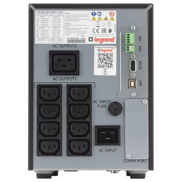 Legrand Keor ASI SPE tower 3KVA gruppo di continuità (UPS) A linea interattiva 2400 W 9 presa(e) AC [LG-311064]