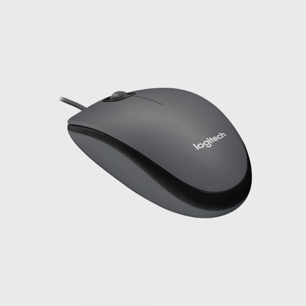 Logitech M100 Wired Mouse - Black [910-006652]