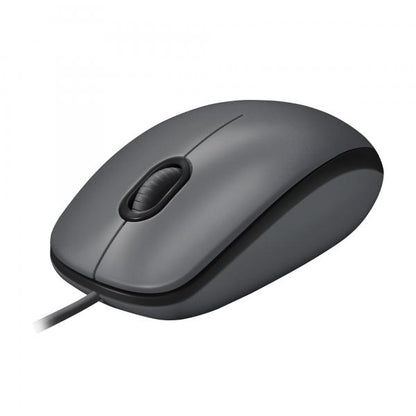 Logitech M100 Wired Mouse - Black [910-006652]