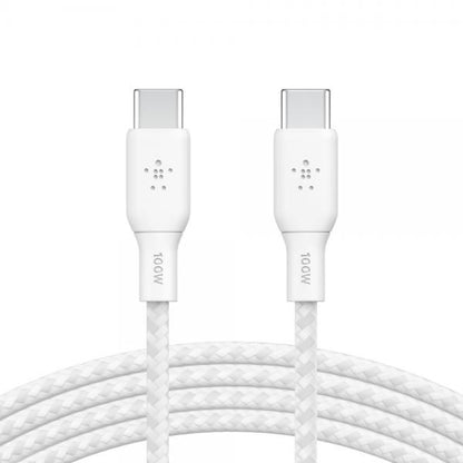 Belkin CAB014bt3MWH cable USB 3 m USB 2.0 USB C Blanco [CAB014BT3MWH] 