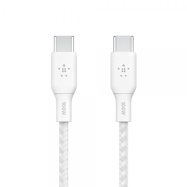 Belkin CAB014bt3MWH cable USB 3 m USB 2.0 USB C Blanco [CAB014BT3MWH] 