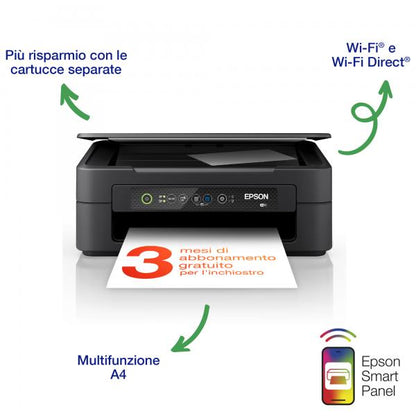 EPSON MULTIF. TINTA COLOR A4, XP-2200, 8PPM, USB/WIFI, 3 EN 1 [C11CK67403]