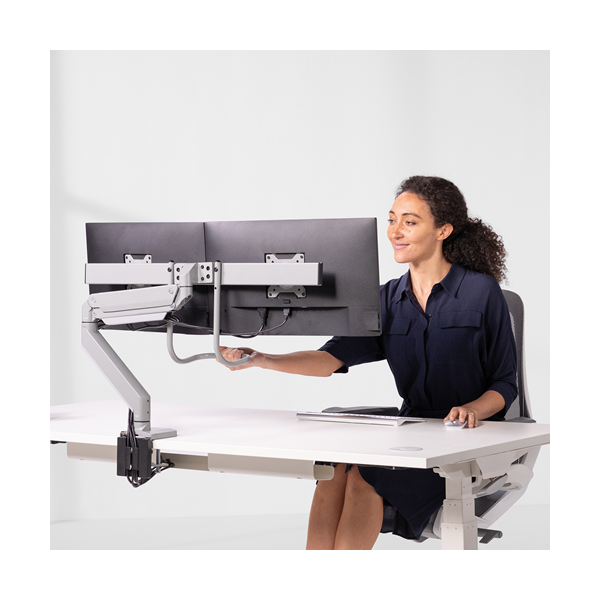 Fellowes EPPA CROSSBAR MONITOR ARM - SILVER [9909201]