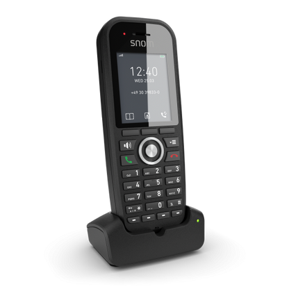 Snom M30 DECT handset for DoubleCell M400 e M900. B/W screen, 22 hours in conversation, rugged, integrated belt clip 00004607 [00004607]