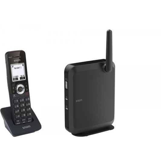 Snom M110 DECT-IP SingleCell bundle: M100 & M10. Up to 6 parallel calls, Up to 8 handsets 00004610 [00004610]