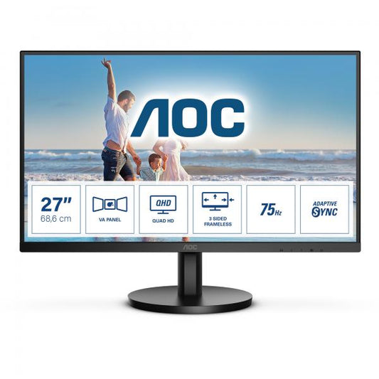 AOC Q27B3MA LED display 68,6 cm (27") 2560 x 1440 Pixel Quad HD Nero [Q27B3MA]