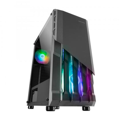 MARSGAMING CASE MID TOWER MC-X2 BLACK F.METAL, 2x12 FRGB, USB3 WINDOWS [MC-X2]