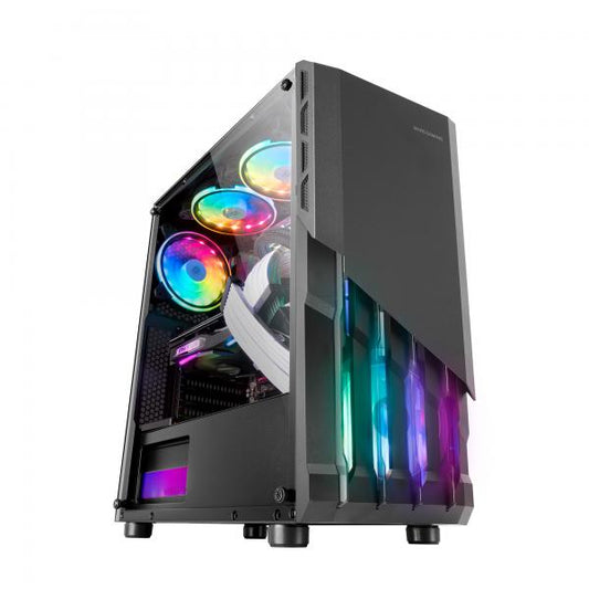 MARSGAMING CASE MID TOWER MC-X2 BLACK F.METAL, 2x12 FRGB, USB3 WINDOWS [MC-X2]