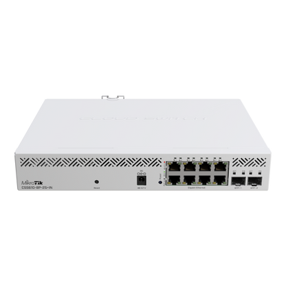 MikroTik, Cloud Smart Switch 610-8P-2S+IN with 8 x Gigabit 802.3af/at PoE-out ports, 2 x SFP+ cages, SwOS, desktop case, PSU CSS610-8P-2S+IN [CSS610-8P-2S+IN]