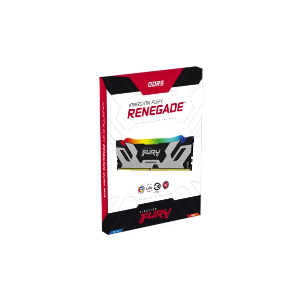 Kingston Technology FURY 32GB 6000MT/s DDR5 CL32 DIMM (Kit de 2) Renegade RGB [KF560C32RSAK2-32]