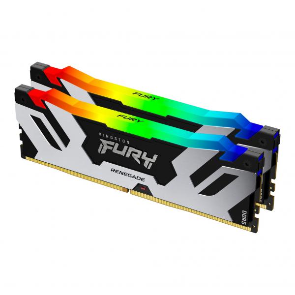 Kingston Technology FURY 32GB 6000MT/s DDR5 CL32 DIMM (Kit de 2) Renegade RGB [KF560C32RSAK2-32]