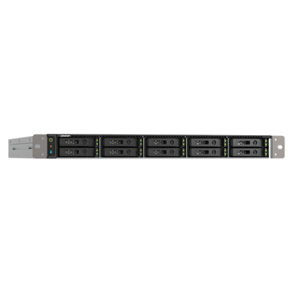 QNAP TS-h1090FU NAS Rack (1U) Ethernet LAN connection Black, Gray 7232P [TS-H1090FU-7232P-64G]