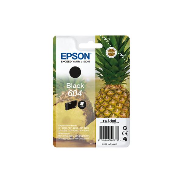 Epson 604 cartucho de tinta 1ud Original Rendimiento Estándar Negro [C13T10G14010] 