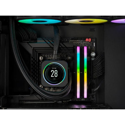 CORSAIR RAM VENGEANCE RGB DDR5 32GB 2X16GB DDR5 6000 PC5-48000 C36 1.35V DESKTOP MEMORY - BLACK [CMH32GX5M2D6000C36]