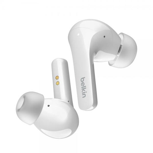 Belkin SOUNDFORM Flow Auricolare Wireless In-ear Musica e Chiamate USB tipo-C Bluetooth Bianco [AUC006BTWH]