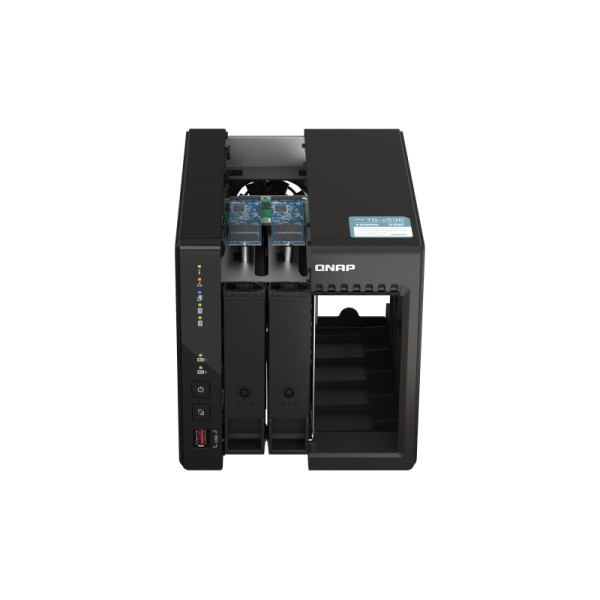 QNAP NAS - 2-bay desktop NAS, Intel Celeron J6412 4C 2.0GHz, burst 2.6GHz, onboard 8GB RAM, 2 x HDMI 1.4b, 2x M.2 2280 PCIe slots, 2x 2.5GbE, 2x USB 3.2 Gen2 Type A, 2x USB 2.0, long term su [TS-253E-8G]