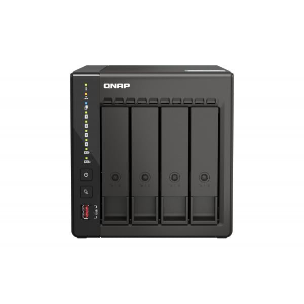 QNAP NAS TS-453E Torre CPU de 4 bahías Celeron N4505 Dual Core + 8 GB DDR4 2x M.2 gen.3x1 + 2x 2,5 GbE [TS-453E-8G]