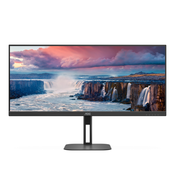 AOC MONITOR 34 LED VA WQHD 21:9 4MS 300 CDM, REG ALTEZZA, USB-C DOCK, DP/HDMI, MULTIMEDIALE [U34V5C/BK]