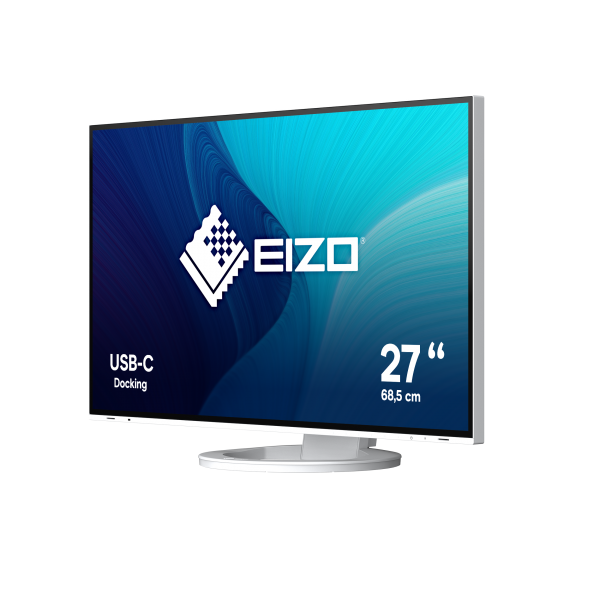EIZO MONITOR 27 LED IPS 16:9 2560X1440 350 CDM, USB-C, VGA/DP/HDMI, FLEXSCAN EV2781-WT, BIANCO [EV2781-WT]