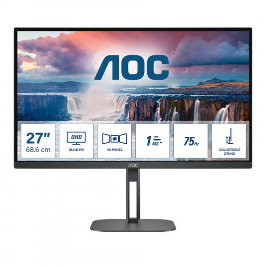 AOC MONITOR 27 LED IPS QHD 16:9 4MS 300 CDM, PIVOT, DP/HDMI, MULTIMEDIALE [Q27V5N]