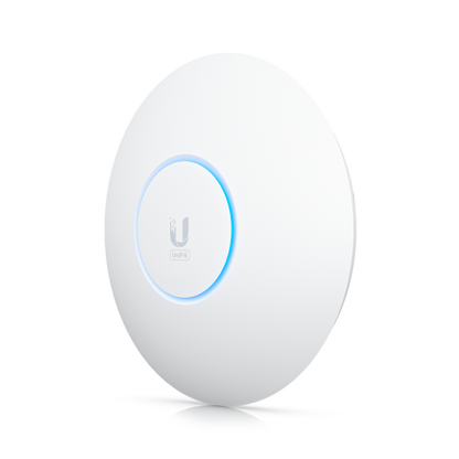 Ubiquiti - U6-Enterprise - Wall/Ceiling Mount Tru-Band Wi-Fi 6E Access Point, 1x 2.5Gbps RJ45 port, 573.5 Mbps at 2.4GHz (2x2) + 4800 Mbps at 5GHz (4x4) + 4800 Mbps at 6GHz (4x4) U6-Enterpri [U6-Enterprise]