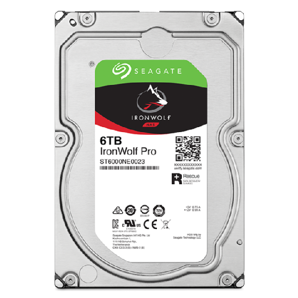 SEAGATE HDD IRONWOLF PRO 6TB 3.5 SATA 6GB/S 7200RPM [ST6000NT001]