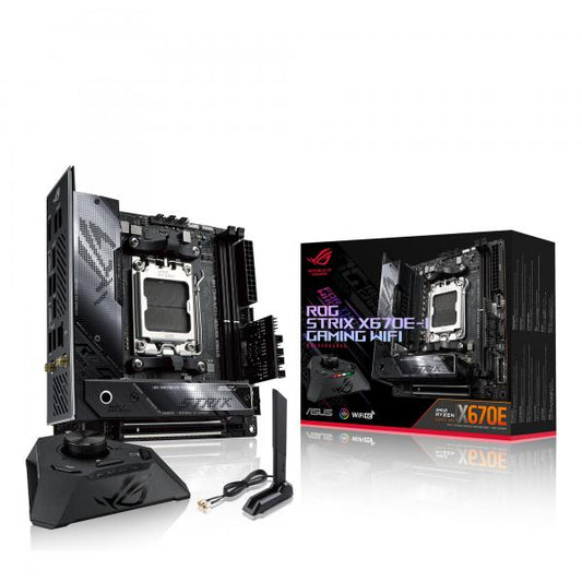 ASUS MB AMD X670E, ROG STRIX X670E-I GAMING WIFI DDR5, AM5, MINI-ITX, 90MB1B70-M0EAY0 [ROG ST 