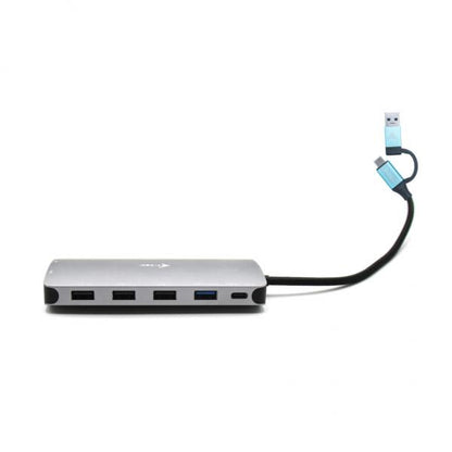 I-TEC DOCKING STATION USB 3.0 USB-C/TB3 3X DISPLAY METAL NANO DOCK WITH LAN, PD 100 W [CANANOTDOCKPD]