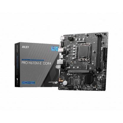 MSI MB H610, PRO H610M-E DDR4, LGA 1700, 2DDR4, 1PCI-Ex16, 1PCI-Ex1, 1M.2, 4SATA3 [PRO H610M-E DDR4]