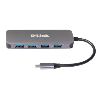 D-Link DUB-2340 hub di interfaccia USB tipo-C 5000 Mbit/s Grigio [DUB-2340]