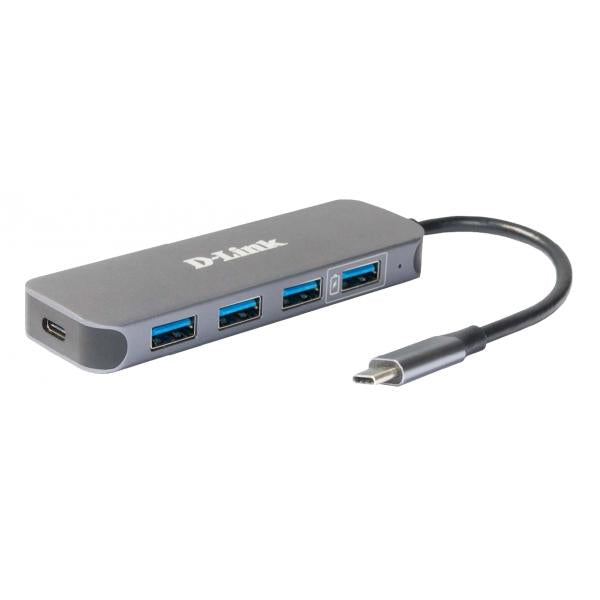 D-Link DUB-2340 hub di interfaccia USB tipo-C 5000 Mbit/s Grigio [DUB-2340]