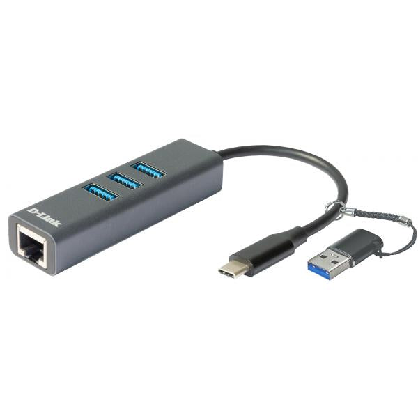 D-Link DUB-2332 replicatore di porte e docking station per laptop Cablato USB tipo-C Grigio [DUB-2332]