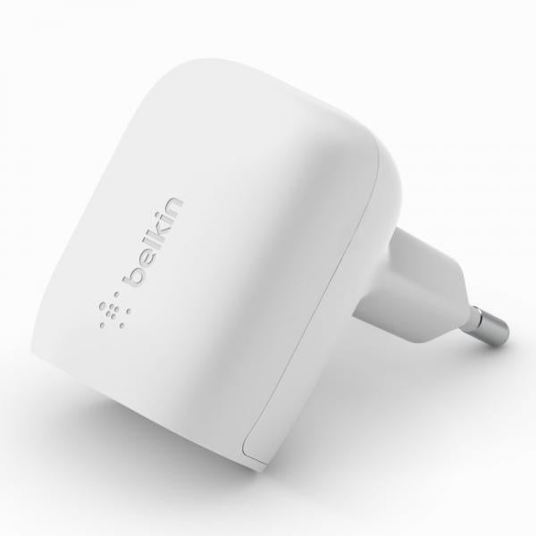 Belkin 20W USB-C PD PPS WALL CHARGER WHITE Bianco Interno [WCA006VFWH]