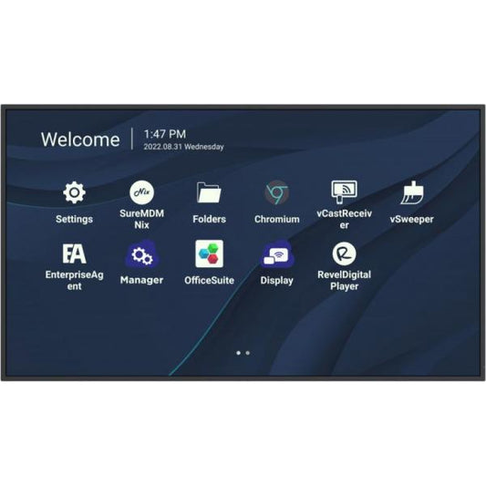 Viewsonic ViewBoard LED display - 43inch - 4K - 450 nits - Android 11 - 24/7 - USB-C - landscape & portrait [CDE4330]