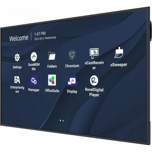 ViewBoard LED display - 75inch - 4K - 450 nits - Android 11 - 24/7 - USB-C - landscape &amp; portrait [CDE7530] 