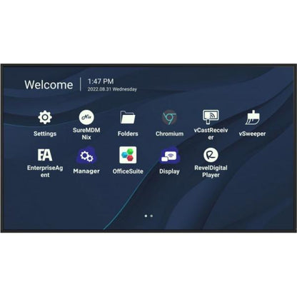 Viewsonic CDE7530 visualizzatore di messaggi 190,5 cm (75") Wi-Fi 450 cd/m 4K Ultra HD Nero Touch screen Processore integrato Android 11 [CDE7530]