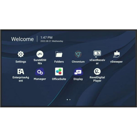 Viewsonic ViewBoard LED display - 75inch - 4K - 450 nits - Android 11 - 24/7 - USB-C - landscape & portrait [CDE7530]
