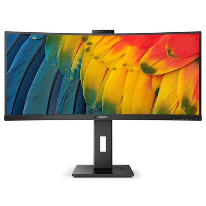 PHILIPS MONITOR CURVO 34 LED VA ULTRA WIDE 3440X1440 21:9 4MS 350 CDM, USB-C DOCK, WEBCAM, REG ALTEZ, MULTIMEDIALE [34B1U5600CH]