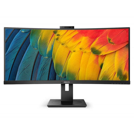 Philips 5000 Series - 34 inch - Curved - UltraWide Quad HD VA LED Monitor - 3440x1440 - USB-C Dock - HAS / RJ45 / Webcam [34B1U5600CH/00]