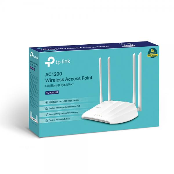 TP-Link TL-WA1201 punto accesso WLAN 867 Mbit/s Bianco Supporto Power over Ethernet (PoE) [TL-WA1201]