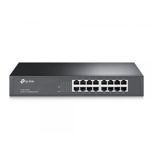 TP-Link TL-SF1016DS switch de red No administrado Fast Ethernet (10/100) 1U Negro [TL-SF1016DS] 