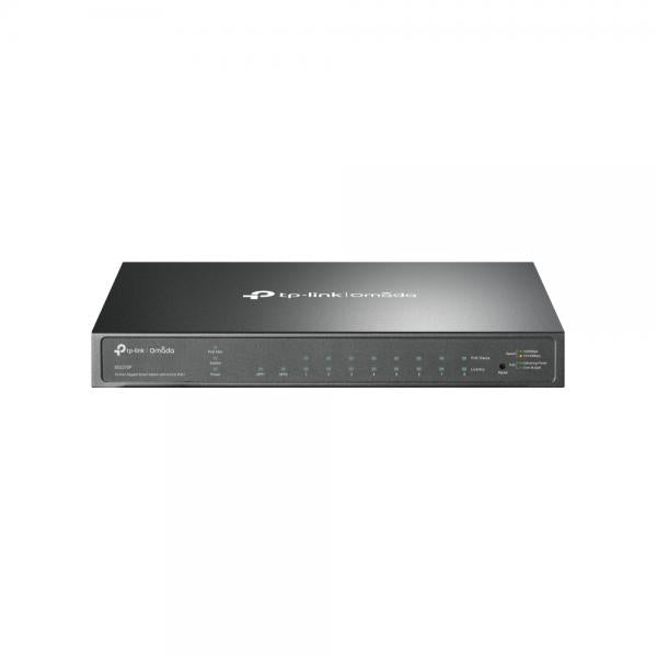 TP-Link - SG2210P - JetStream 8-Port Gigabit PoE Smart Switch, 8 Gigabit RJ45 Ports, 2 SFP Slots, 802.3af/at-compliant, 61W PoE Power, Desktop Steel Case, 802.1Q VLAN, STP/RSTP/MSTP, IGMP Sn [SG2210P]