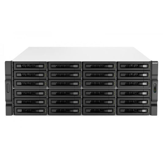 QNAP NAS - 30-Bay 4U rackmount NAS, Intel Xeon E-2378 8 cores / 16 threads 2.6 GHz processor (boost up to 4.8 GHz), 64 GB ECC DDR4 (x2 da 32GB), 24 x 2.5"/3.5" SATA 6Gbps HDD/SSD + 6 x 2.5 [TS-h3087XU-RP-E2378-64G]