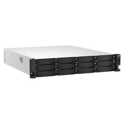 QNAP TS-H1887XU-RP NAS Armadio (2U) Collegamento ethernet LAN Nero, Bianco E-2336 [TS-H1887XU-RP-E2336-32G]